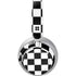 Black and White Checkered Surface Headphones Skin